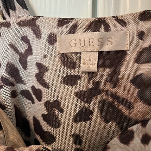 Guess top animal print tie strap size medium new - Picture 4 of 9
